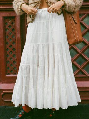 Christy Dawn Darby Skirt in Alabaster Size M